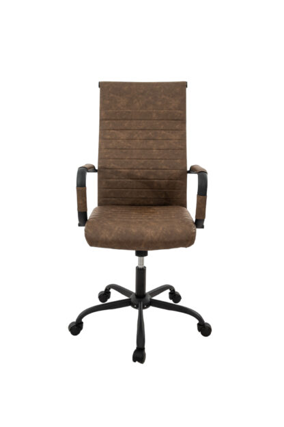 Scaun birou S-193, 115x43.5x46 cm, Maro, Piele Ecologica - imagine 2