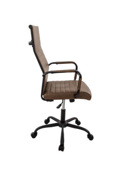 Scaun birou S-193, 115x43.5x46 cm, Maro, Piele Ecologica - imagine 3