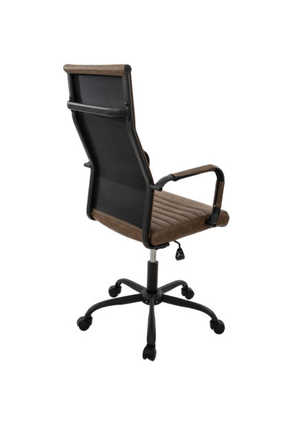 Scaun birou S-193, 115x43.5x46 cm, Maro, Piele Ecologica - imagine 4