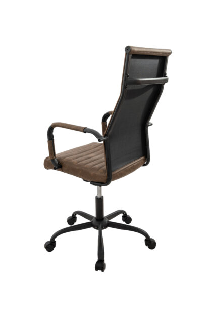Scaun birou S-193, 115x43.5x46 cm, Maro, Piele Ecologica - imagine 6