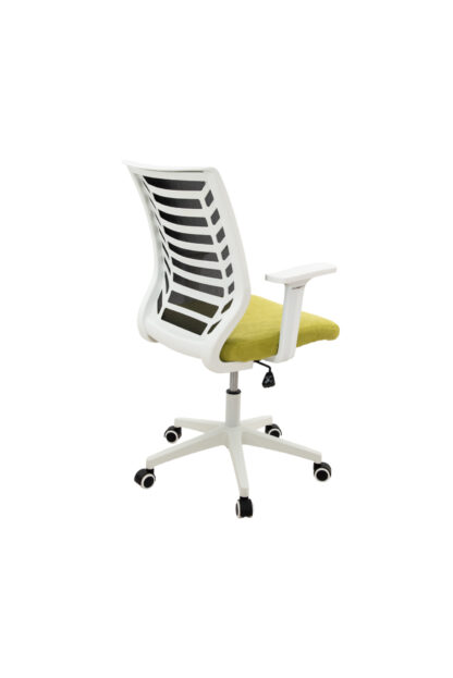 Scaun birou S-194, 103x44x47 cm, Negru/Verde, Material Textil - imagine 4