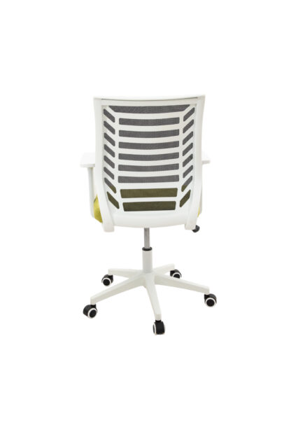 Scaun birou S-194, 103x44x47 cm, Negru/Verde, Material Textil - imagine 5