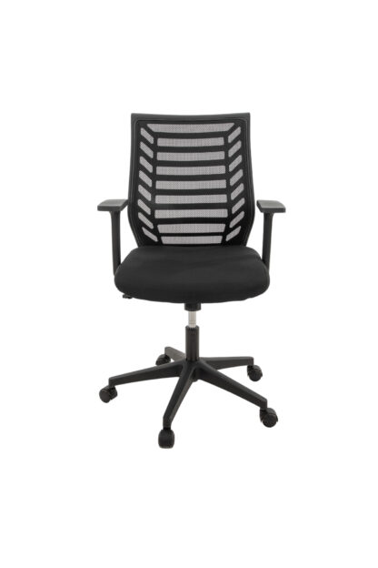 Scaun birou S-195, 116x45x49 cm, Negru Material Textil - imagine 2