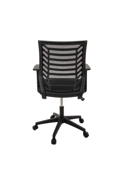 Scaun birou S-195, 116x45x49 cm, Negru Material Textil - imagine 5