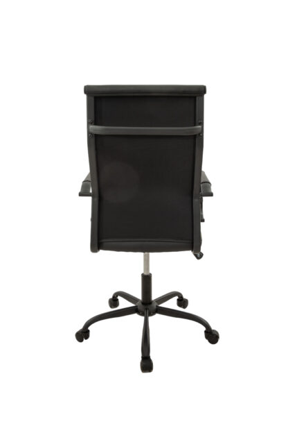 Scaun birou S-199, 115x43x46 cm, Negru, Material Textil - imagine 5