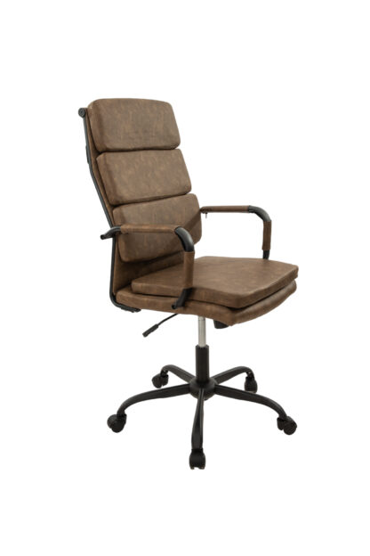 Scaun birou S-200, 118x43x46 cm, Maro, Piele Ecologica