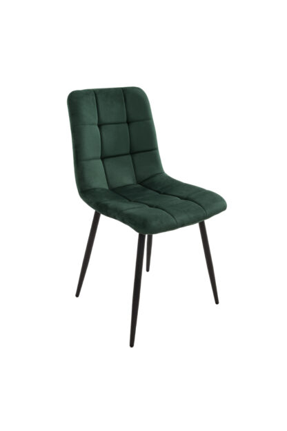 Scaun living tapitat S-205, 88x43x48 cm, Verde