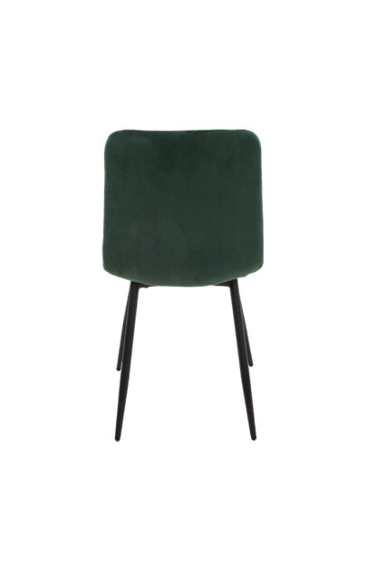 Scaun living tapitat S-205, 88x43x48 cm, Verde - imagine 5