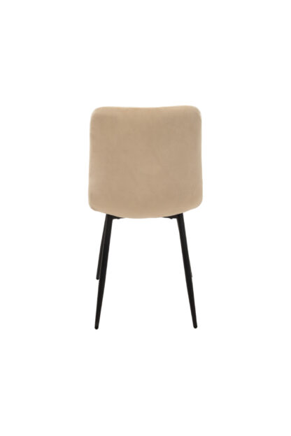 Scaun living tapitat S-207, 88x43x48 cm, Crem - imagine 5