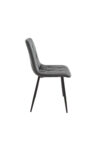 Scaun living tapitat S-207, 88x43x48 cm, Gri - imagine 3