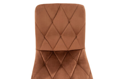 Scaun living tapitat S-207, 88x43x48 cm, Maro - imagine 7