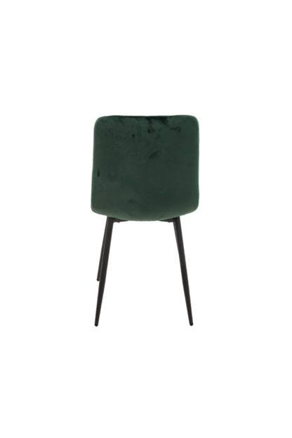 Scaun living tapitat S-207, 88x43x48 cm, Verde - imagine 5