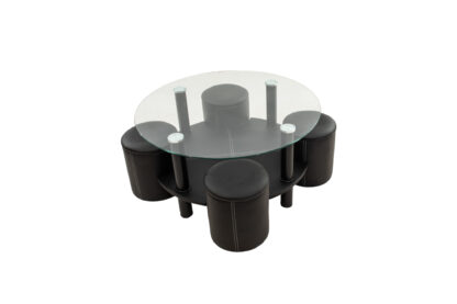 Set Masa cafea cu 4 tabureti MC-126, 90x45 cm