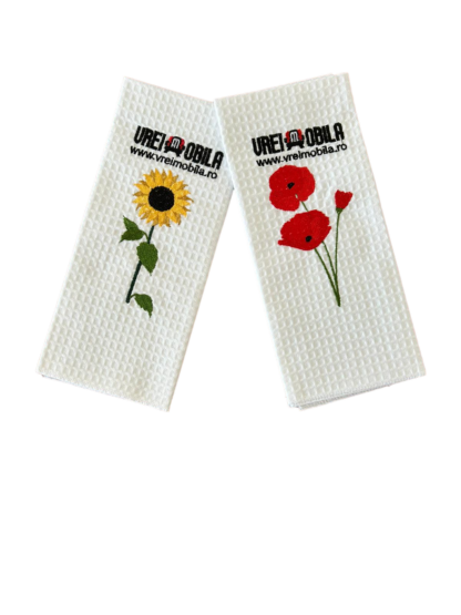 Set 2 prosoape bucatarie, model Toamna, 40x60 cm - imagine 3