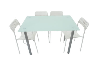 Set masa cu 4 scaune MBS-35, culoare alb