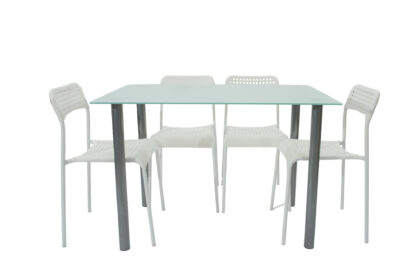 Set masa cu 4 scaune MBS-35, culoare alb - imagine 2