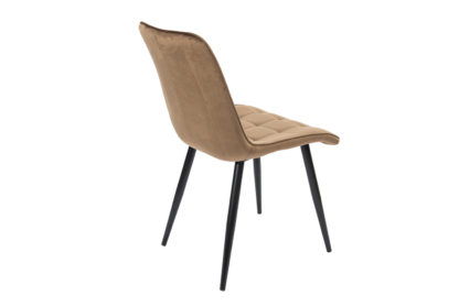 Scaun Bucatarie Tapitat S-214, Stofa, Maro - imagine 5