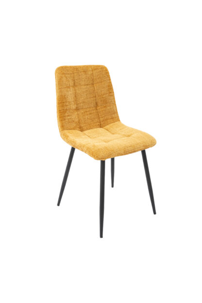 Scaun Bucatarie Tapitat S-208, Stofa, Galben