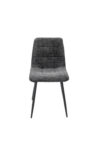 Scaun Bucatarie Tapitat S-208, Stofa, Gri - imagine 2
