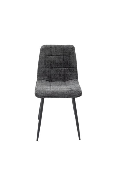 Scaun Bucatarie Tapitat S-208, Stofa, Gri - imagine 2