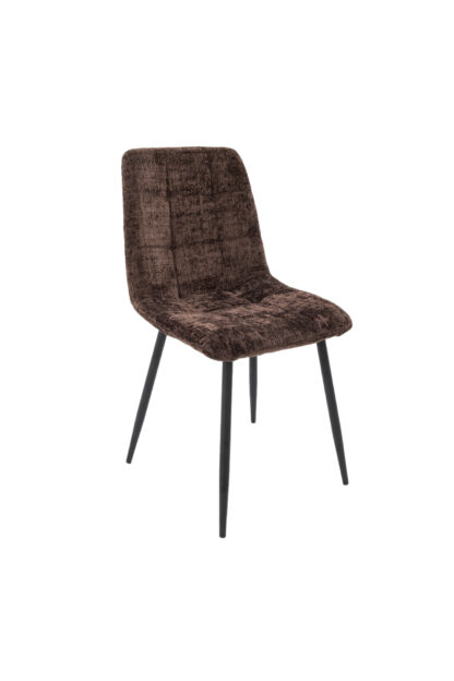 Scaun Bucatarie Tapitat S-208, Stofa, Maro