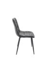 Scaun Bucatarie Tapitat S-208, Stofa, Gri - imagine 3