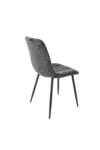 Scaun Bucatarie Tapitat S-208, Stofa, Gri - imagine 4