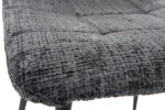 Scaun Bucatarie Tapitat S-208, Stofa, Gri - imagine 7