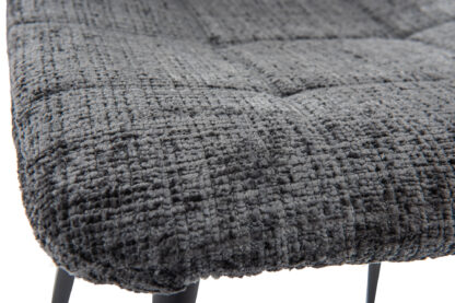 Scaun Bucatarie Tapitat S-208, Stofa, Gri - imagine 7