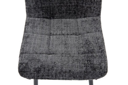 Scaun Bucatarie Tapitat S-208, Stofa, Gri - imagine 8
