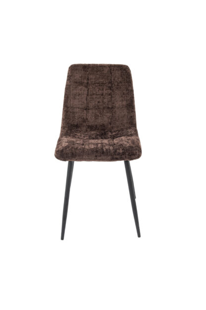Scaun Bucatarie Tapitat S-208, Stofa, Maro - imagine 9