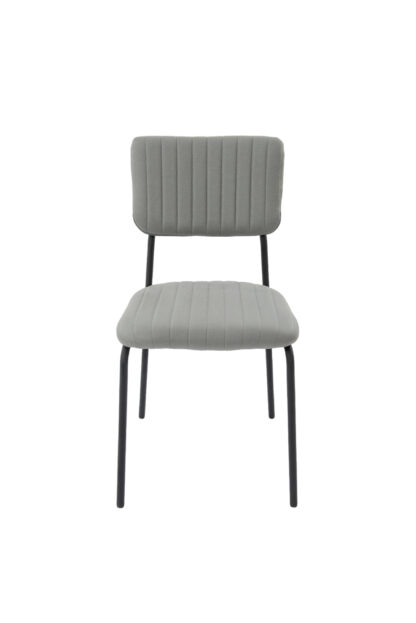 Scaun Bucatarie Tapitat S-210, Stofa, Gri - imagine 2
