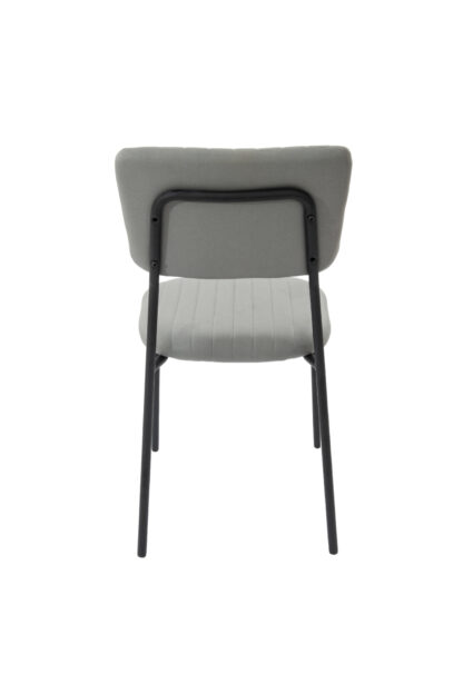 Scaun Bucatarie Tapitat S-210, Stofa, Gri - imagine 5