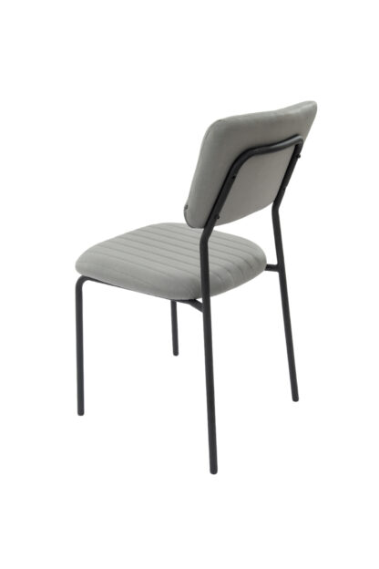 Scaun Bucatarie Tapitat S-210, Stofa, Gri - imagine 6