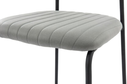 Scaun Bucatarie Tapitat S-210, Stofa, Gri - imagine 7