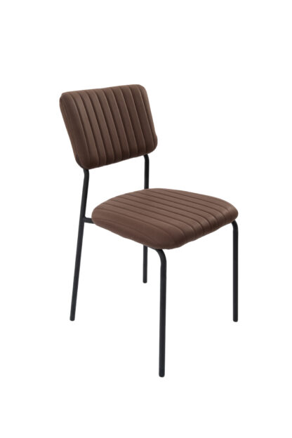 Scaun Bucatarie Tapitat S-210, Stofa, Maro