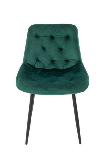 Scaun Bucatarie Tapitat S-212, Stofa, Verde - imagine 2