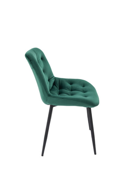Scaun Bucatarie Tapitat S-212, Stofa, Verde - imagine 3