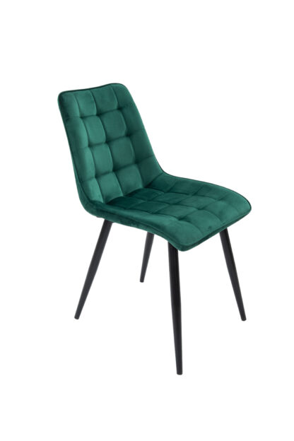 Scaun Bucatarie Tapitat S-214, Stofa, Verde