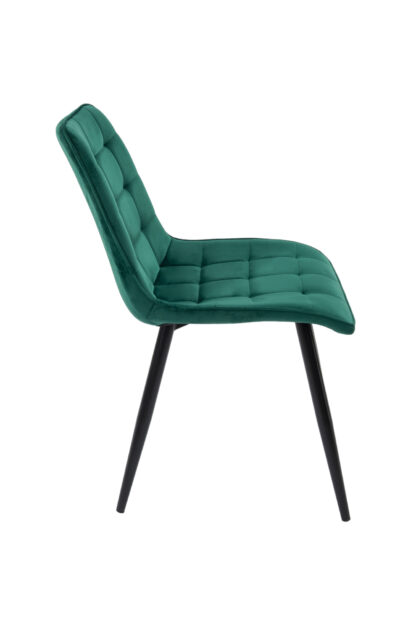 Scaun Bucatarie Tapitat S-214, Stofa, Verde - imagine 2