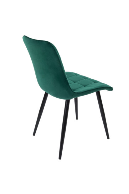 Scaun Bucatarie Tapitat S-214, Stofa, Verde - imagine 3