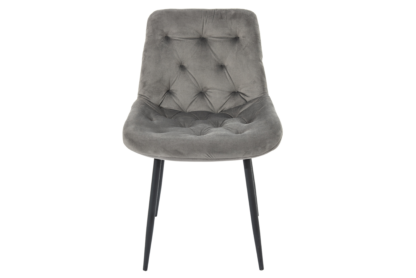 Scaun Bucatarie Tapitat S-212, Stofa, Gri - imagine 6