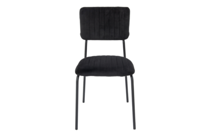 Scaun Bucatarie Tapitat S-211, Stofa, Negru - imagine 5