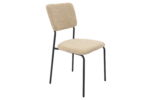 Scaun Bucatarie Tapitat S-209, Stofa, Maro