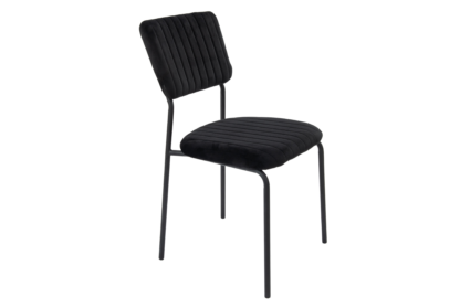Scaun Bucatarie Tapitat S-211, Stofa, Negru
