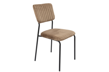 Scaun Bucatarie Tapitat S-211, Stofa, Maro