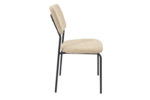 Scaun Bucatarie Tapitat S-209, Stofa, Maro - imagine 5