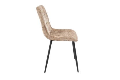 Scaun Bucatarie Tapitat S-208, Stofa, BEJ - imagine 2