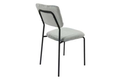 Scaun Bucatarie Tapitat S-211, Stofa, Gri - imagine 4