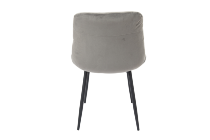 Scaun Bucatarie Tapitat S-212, Stofa, Gri - imagine 4